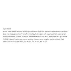 CT Choice Vua Cua Crab Tapioca Noodle Soup, Frozen 700 g