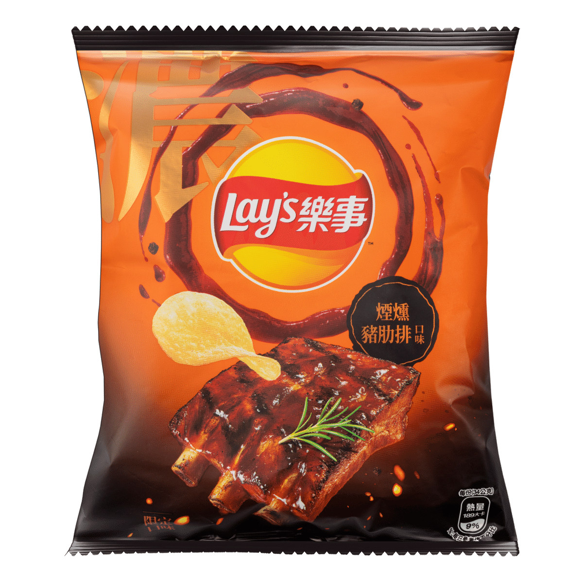LAYS SMOKY PORK RIBS FLAVOR POTATO CHIPS 34 g