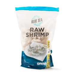 Blue Sea Raw Tail off Shrimp, Extra Large Frozen 2 lb