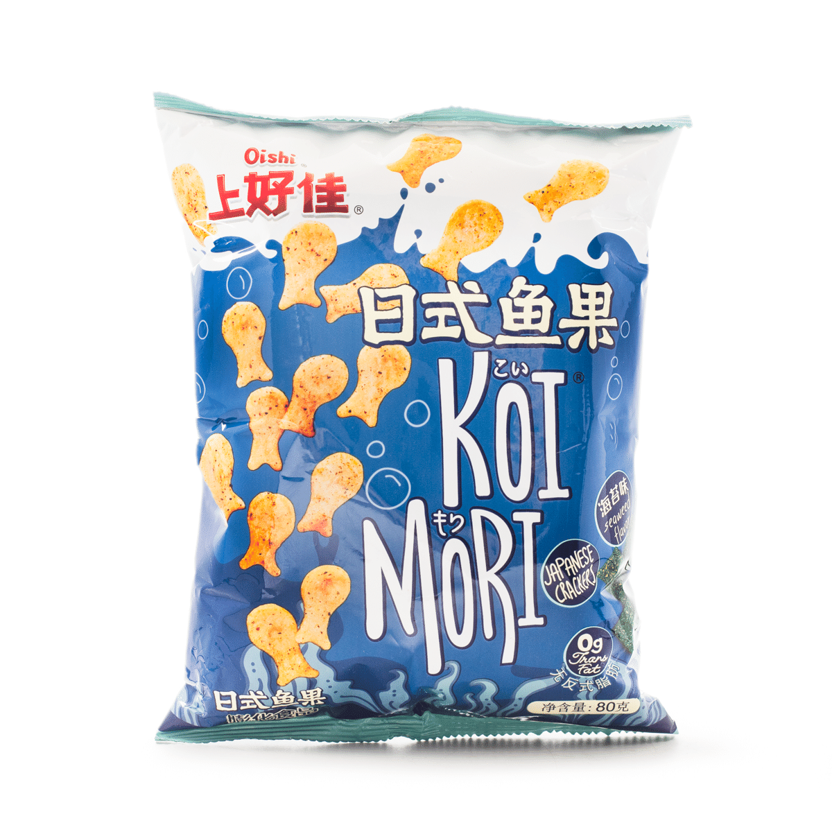 Oishi Japanese Crackers, Seaweed Flavor 80 g
