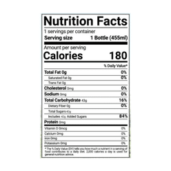 Cozy-Peach Lemongrass Tea Bottle 455 밀리리터