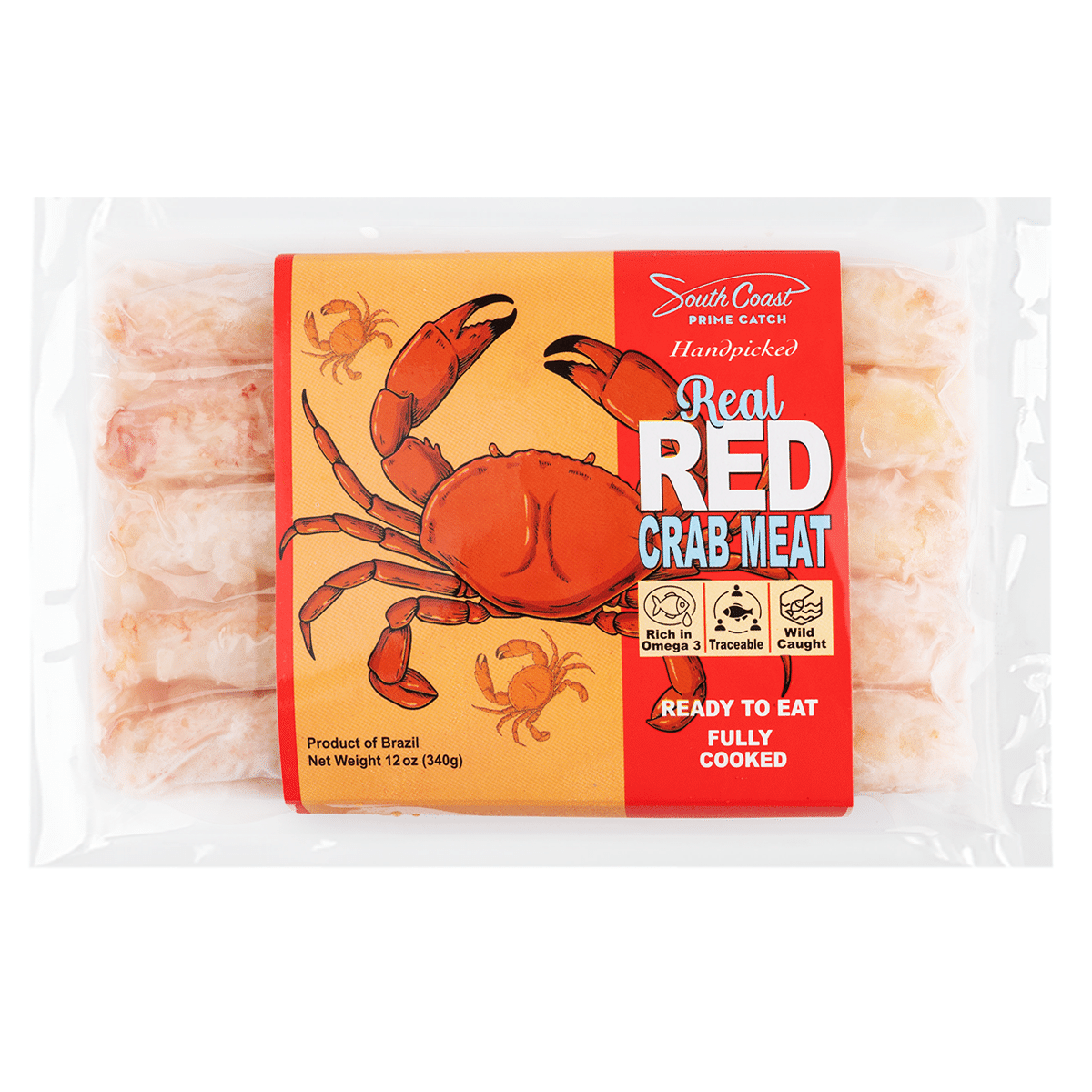 Deep Sea Red Crab Meat Sushi Restaurant Grade 12 onza(s)