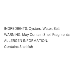 California Girl Whole Oysters 8 oz