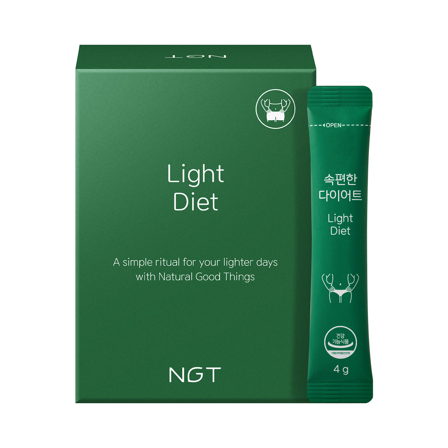 NGT Light Diet, sabor a cereal, 4g x 30 sobres 1 Caja de