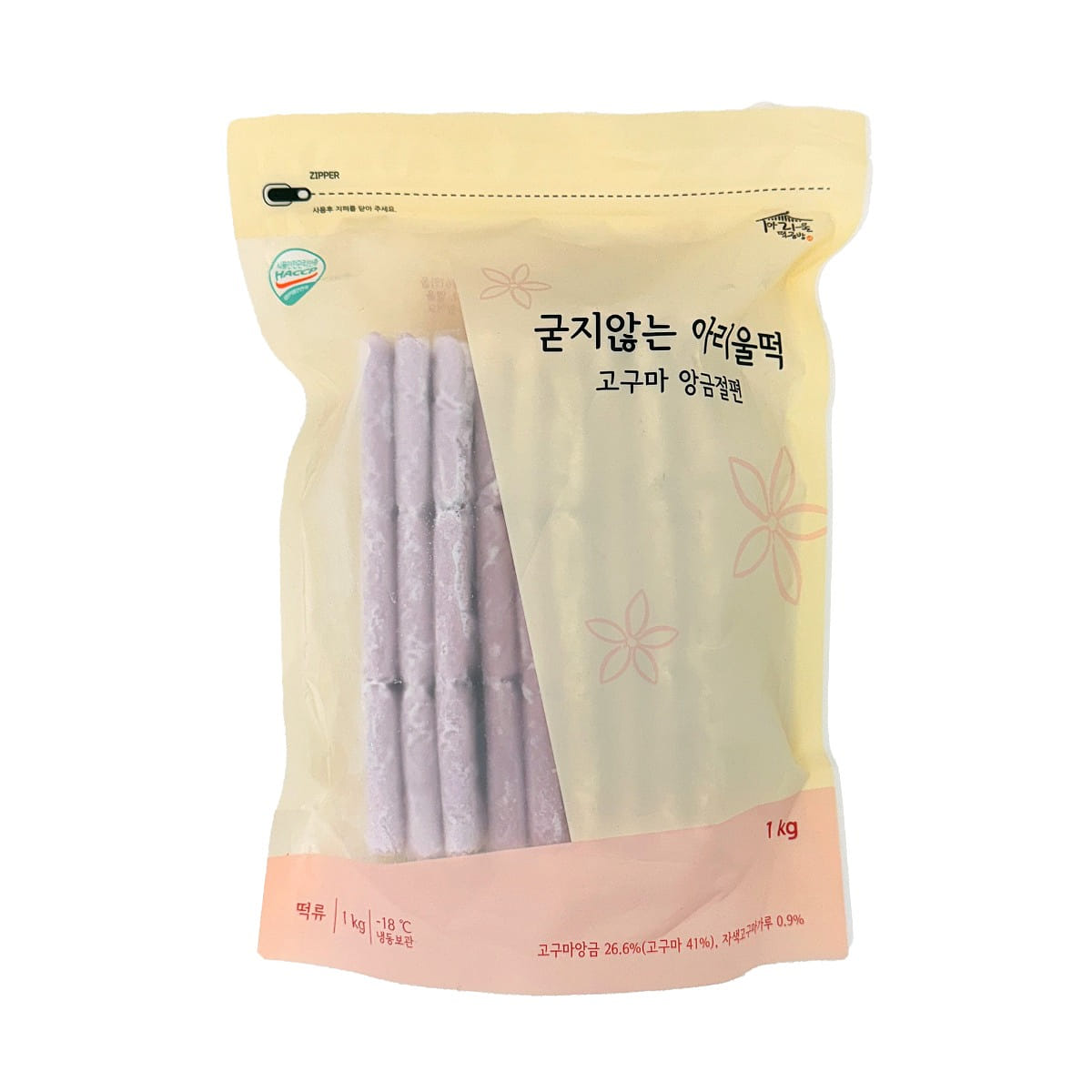 굳지않는 아리울떡 고구마 앙금절편 2.2 파운드