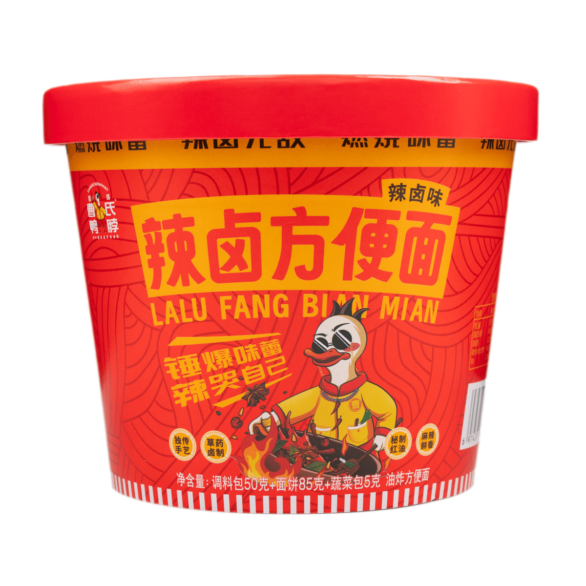 Cao's Duck Neck Spicy Braised Instant Noodles Spicy 138 グラム