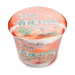 KSF Master Kong Instant Noodle Bowl Hot & Spicy Beef Flavor 108 g