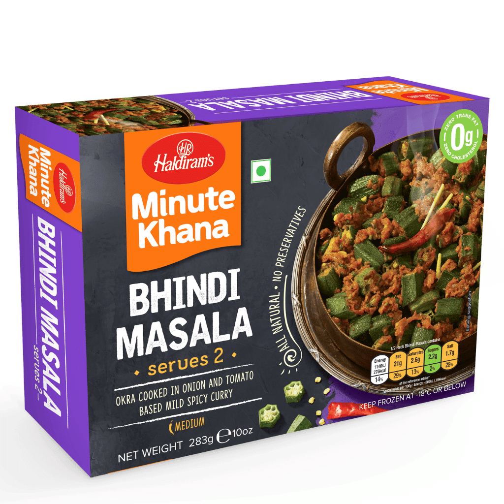 Haldiram's Minute Khana Bhindi (กระเจี๊ยบเขียว) มาซาลา 283 กรัม