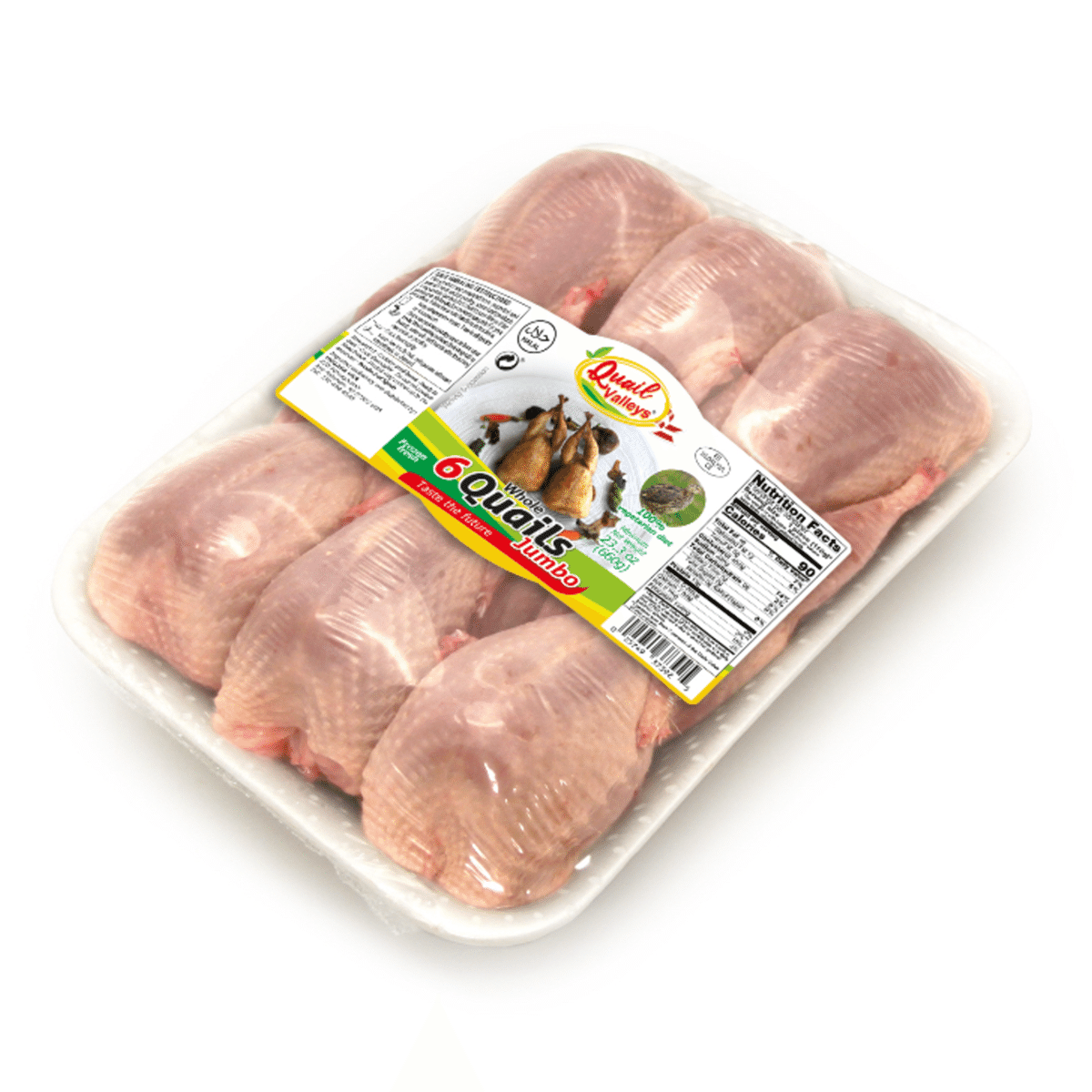 Spain Imported Jumbo Whole Quail (6 pc), Halal, Frozen 23.3 oz
