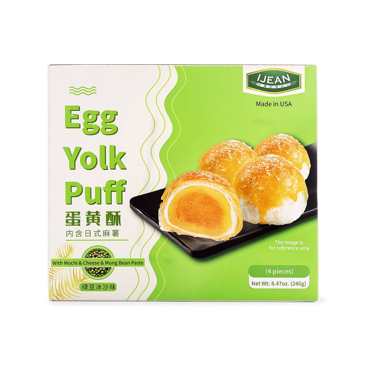 Bánh Nướng Bọc Mochi Nhân Đậu Xanh & Phô Mai Ijean 240 g