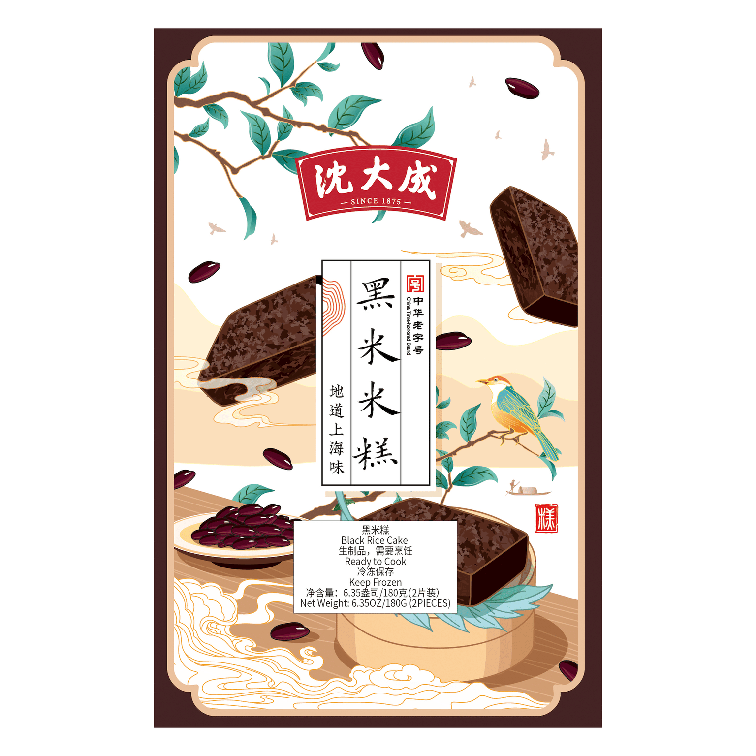 SDC Black Rice Cake, Frozen 180 g