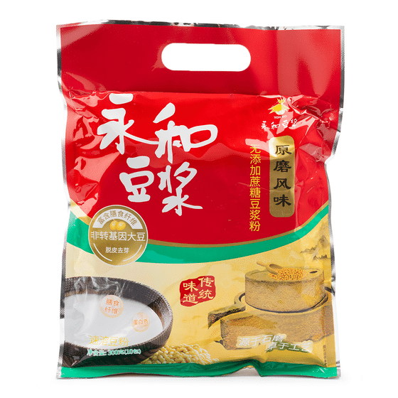 weee_beverages_永和豆浆 原磨风味 无添加蔗糖豆浆粉 1.058 盎司*10 包