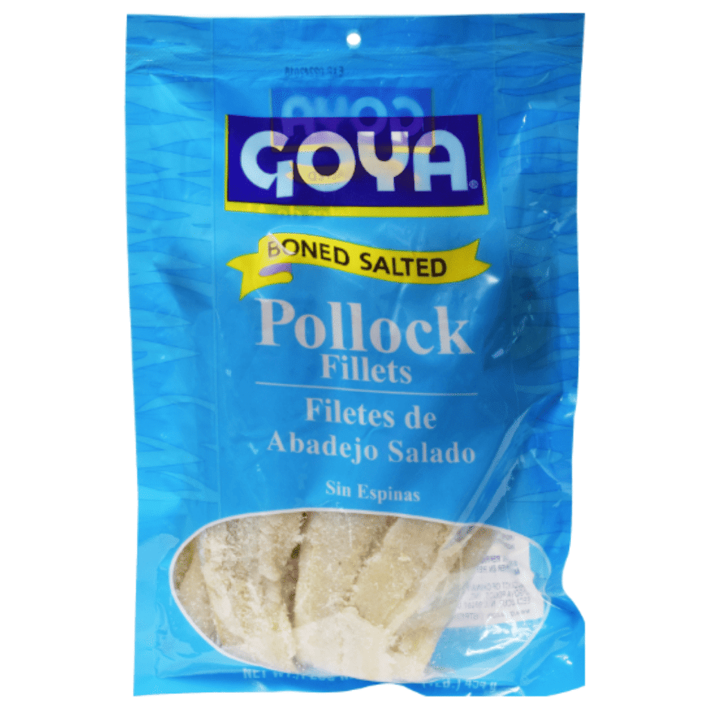 Goya Salted Boned Pollock Fillets, Frozen 16 oz