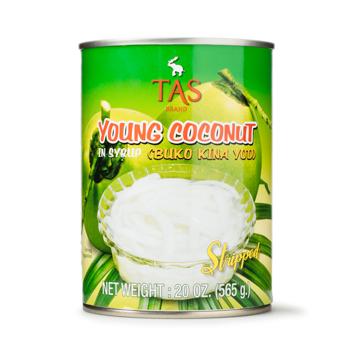 TAS มะพร้าวอ่อนขูดในน้ำเชื่อม (บูโกะ กินายุด) 20 ออนซ์