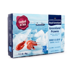 Royal Greenland 자연산 그린란드 새우 냉동 2.2 파운드