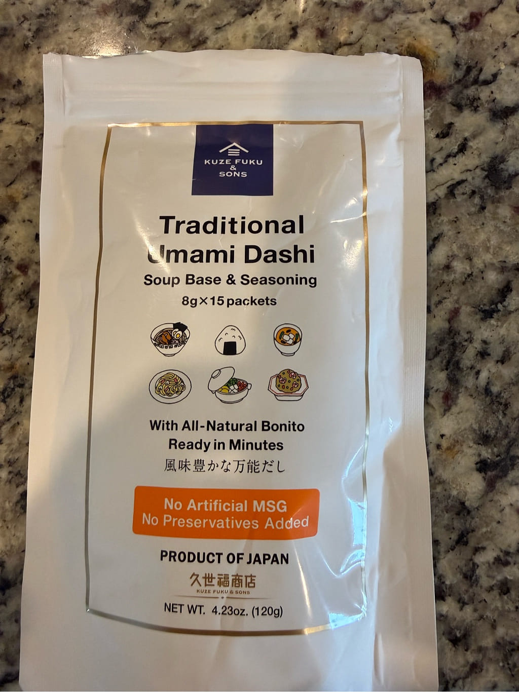 Get Kuze Fuku & Sons Traditional Umami Dashi 4.23 oz Delivered