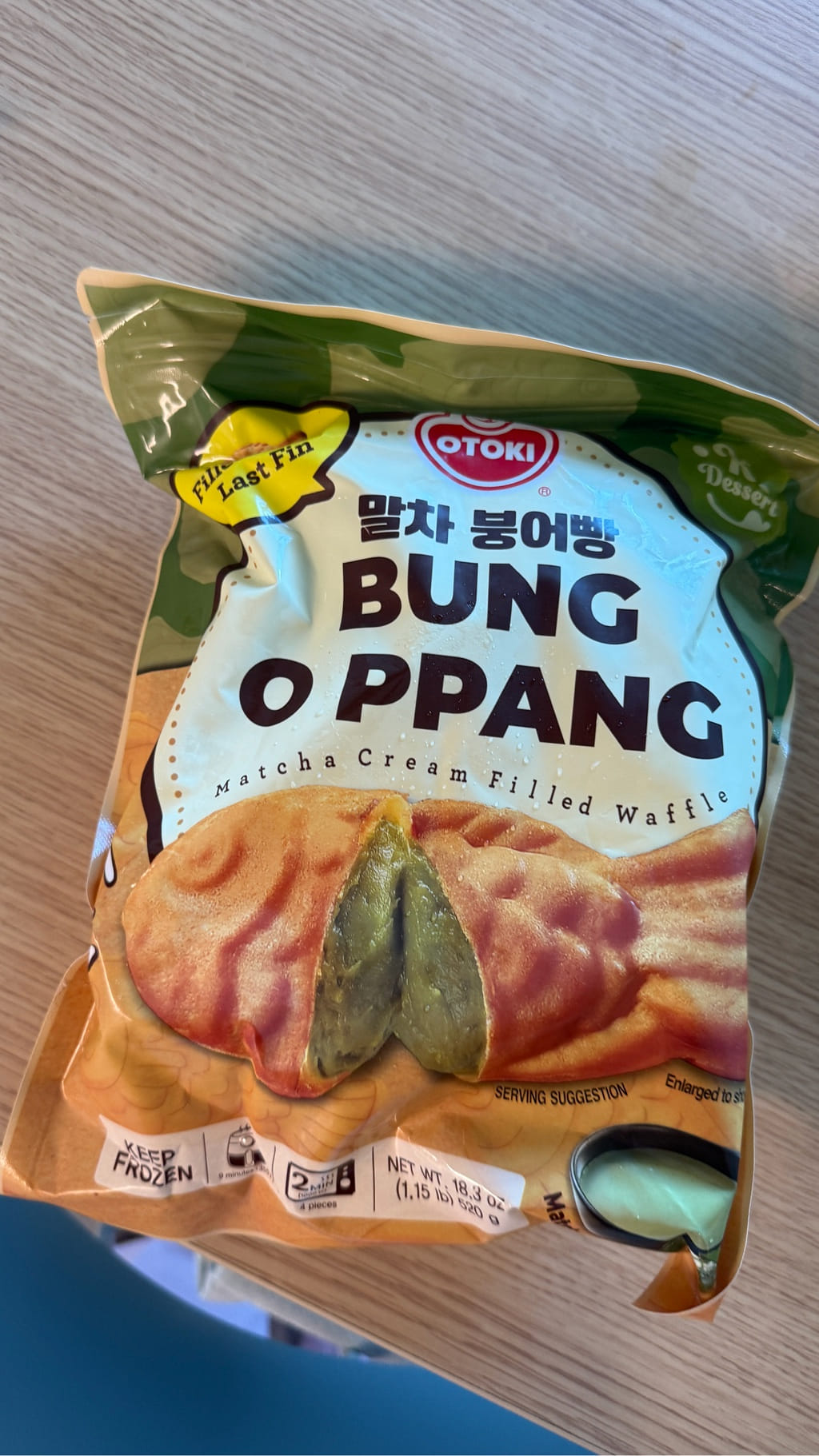Get OTOKI Korean Dessert Bung O Ppang Matcha Cream Filled Waffle