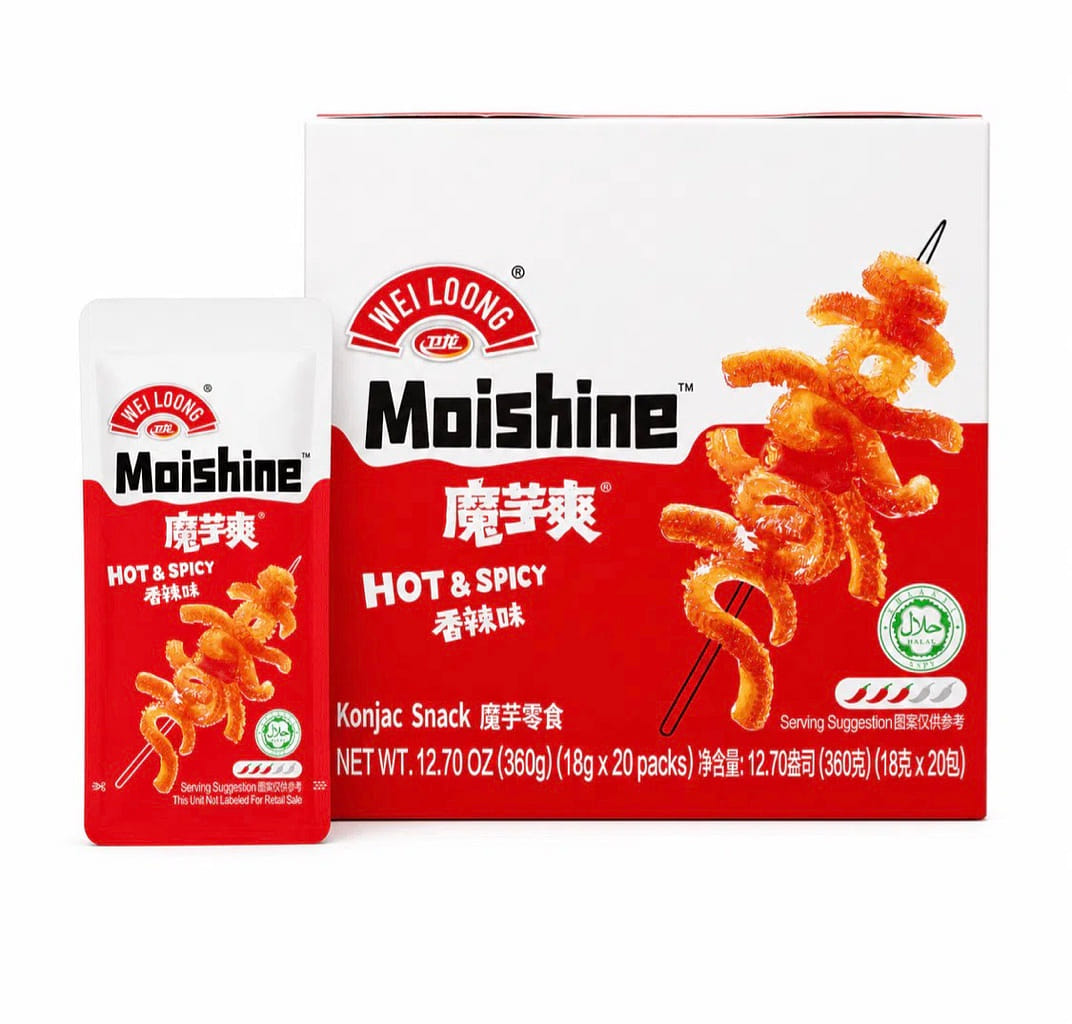 Get Weilong Hot and Spicy Konjac Snack 360 g Delivered | Weee