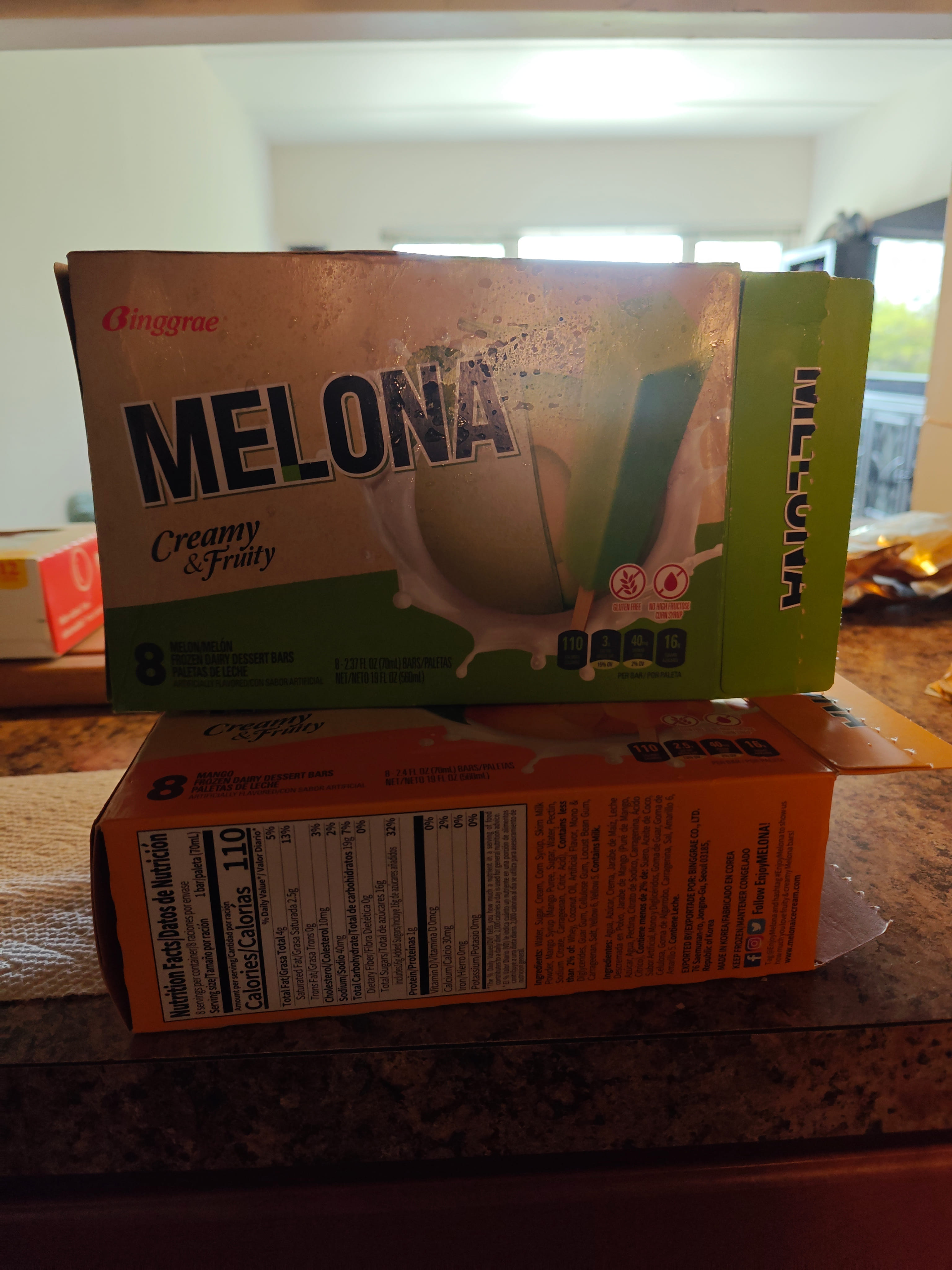 メラルーカ　【mangoさまご依頼品】 Binggrae Melona Ice Bar, Mango flavor 8pcs - Weee!