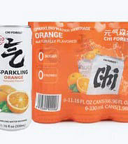 Get Genki Forest Sparkling Water, Orange Flavor 6pks 330 ml*6 cans