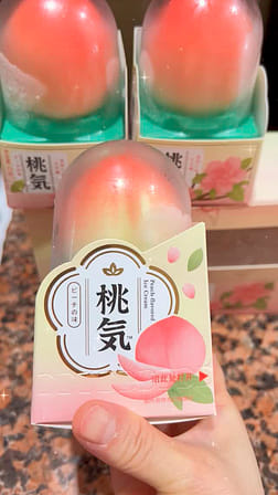TQ White Peach Ice Cream 3pcs 225 g
