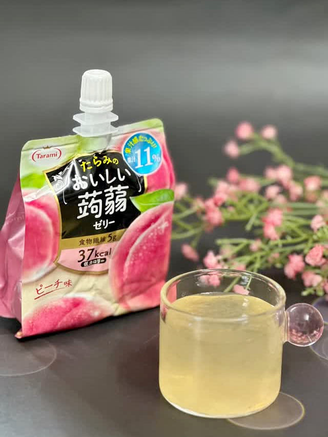 TARAMI Konnyaku Jelly Drink White Peach Flavor