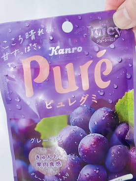 カンロ 果肉果汁 ぶどう味グミ 56g - Weee!