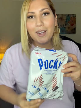 Glico ポッキー クッキー＆クリーム味 9パック 129.6 グラム - Weee!