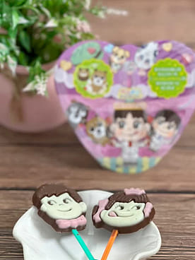 Fujiya Pekopoko Chocolate Lollipop 0.85oz - Weee!