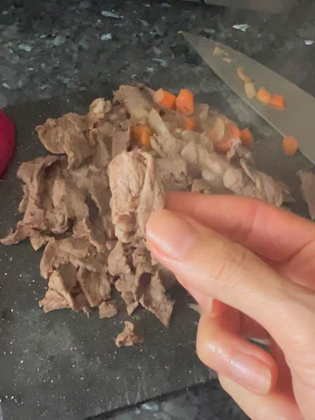 Thin sliced beef