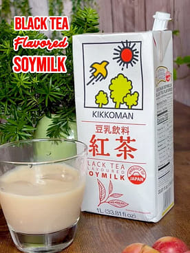 Get Kikkoman Soy Milk Black Tea 33.81 fl.oz Delivered | Weee