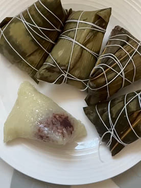 小豆の餡入り粽 中華ちまき 冷凍 5枚入 300 グラム - Weee!