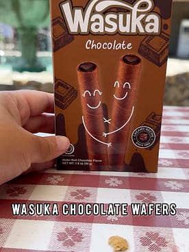 WASUKA ウエハースロール チョコレート味 - Weee!